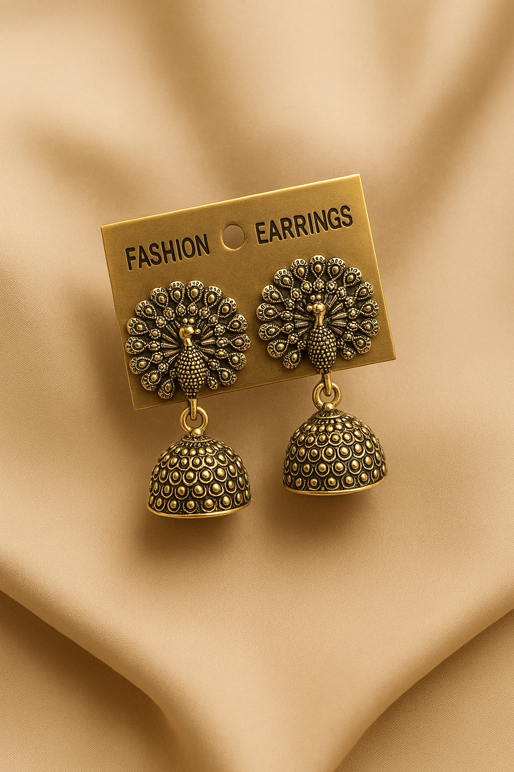 Antique Peacock Jhumka Earrings – Best Price Online ₹99!